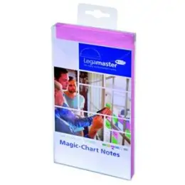 Flipchartnotizen Legamaster 7-159409 Magic-Chart Notes pink 10x20cm PP reißfest, Pack 100 Stk