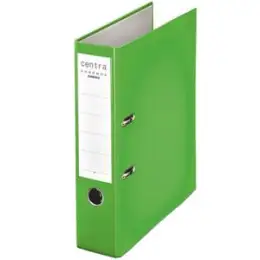Ordner Centra 230146 Chromos A4, 80mm, Pappe/PP-Folie, Wechselfenster, apfelgrün