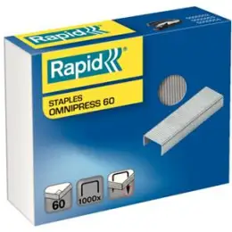 Heftklammern Rapid 5000561 Omnipress 60 verzinkt, Pack 1000 Stk