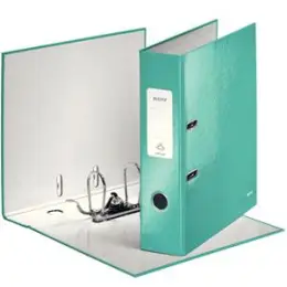 Ordner Leitz 1005-00-51 10050051 Wow A4, 80mm, Pappe/laminiertes Papier, eisblau