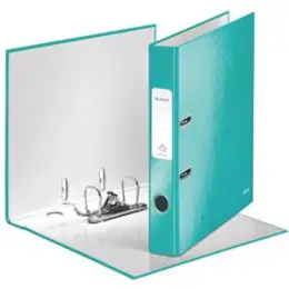 Ordner Leitz 1006-00-51 10060051 Wow A4, 50mm, Pappe/laminiertes Papier, eisblau