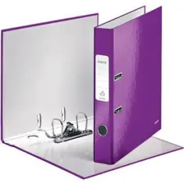 Ordner Leitz 1006-00-62 10060062 Wow A4, 50mm, Pappe/laminiertes Papier, violett