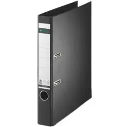 Ordner Leitz 1008-00-95 10080095 A4, 50mm, Pappe/Papier, schwarz, Pack 10 Stk