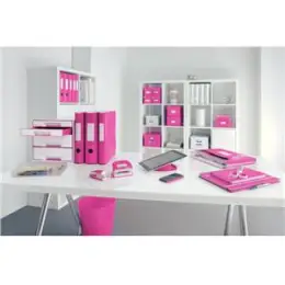Ordner Leitz 1106-00-23 11060023 Wow A4, 80mm, gewölbt, Polyfoam, pink