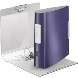Ordner Leitz 1108-00-69 11080069 Active Style A4, 80mm, gewölbt, Polyfoam, gebürstet, titanblau