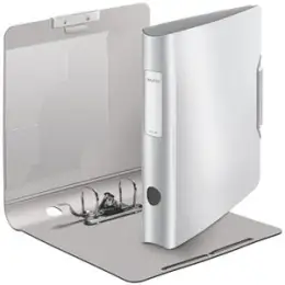 Ordner Leitz 1109-00-04 11090004 Active Style A4, 60mm, gewölbt, Polyfoam, gebürstet, arktikweiß