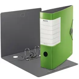 Ordner Leitz 1112-00-50 11120050 Solid A4, 82mm, Polyfoam, Gummizug, Wechselfenster, hellgrün