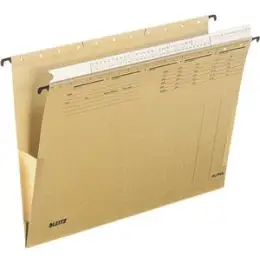 Hängetasche Leitz 1936-00-00 19360000 Alpha mit Organisationsleiste, naturbraun