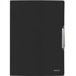 Eckspannermappe Leitz 3977-00-94 39770094 Style A4 satin schwarz, Pack 10 Stk