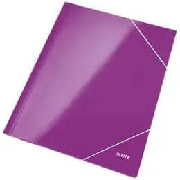 Eckspannermappe Leitz 3982-00-62 39820062 Wow A4 violett-metallic Karton/Pappe, Pack 10 Stk