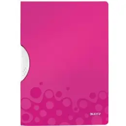Klemmhefter Leitz 4185-00-23 41850023 ColorClip Wow A4 pink PP für 30 Blatt, Pack 10 Stk