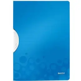 Klemmhefter Leitz 4185-00-36 41850036 ColorClip Wow A4 blau PP für 30 Blatt, Pack 10 Stk