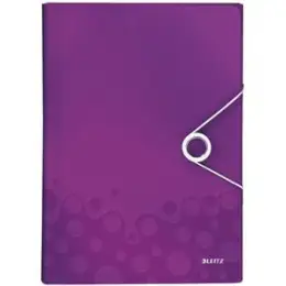 Projektmappe Leitz 4589-00-62 45890062 Wow violett A4 PP für 250 Blatt