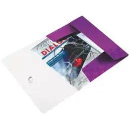 Eckspannermappe Leitz 4599-00-62 45990062 Wow violett-metallic A4 PP für 150 Blatt, Pack 10 Stk