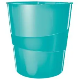 Papierkorb Leitz 5278-10-51 52781051 Wow 15 Liter eisblau