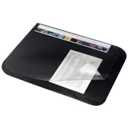 Schreibunterlage Leitz 5312-00-95 53120095 50x65 schwarz mit PVC Abdeckung