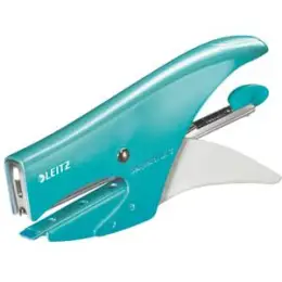 Heftzange Leitz 5531-20-51 55312051 Wow eisblau-metallic bis 15 Blatt