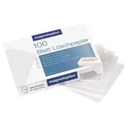 Löschpapier Magnetoplan 12296 für Whiteboardlöscher 12295, Pack 100 Stk