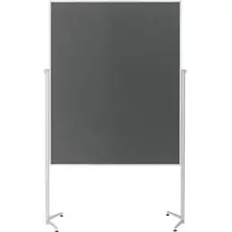 Moderationstafel Magnetoplan 1151101 evolution plus grau, mobil einteilig, Rahmen eloxiert