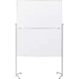 Moderationstafel Magnetoplan 1151301 evolution plus 120x150cm grau Filz klappbar, mobil, Rahmen Alu eloxiert