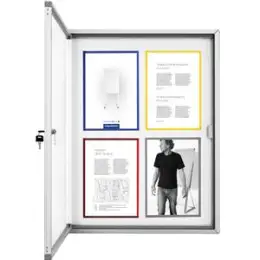 Außenschaukasten Magnetoplan 1214200 CC 9xA4 90x112,5cm magnetisch, Sicherheitsglas