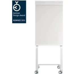 Flipchart Magnetoplan 1227050 evolution plus mit 2 Seitenarmen und Rollen