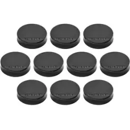 Magnet-Kreis Magnetoplan 1664012 Ergo Ø 30mm medium schwarz, Pack 10 Stk