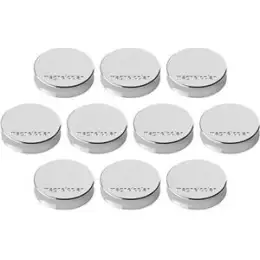Magnet-Kreis Magnetoplan 1664032 Ergo Ø 30mm medium silber, Pack 10 Stk