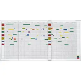 Aktivitäten- und Urlaubsplaner Magnetoplan 3703455 1500x600mm, 5Tage, 45 Mitarbeiter