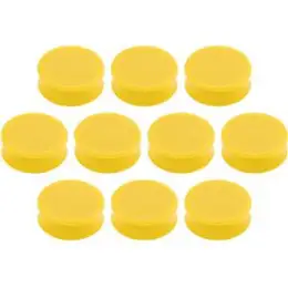 Magnet-Kreis Magnetoplan 16650102 Ergo Ø 34mm large goldgelb, Pack 10 Stk