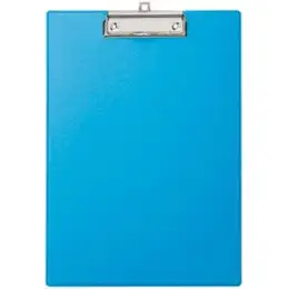 Schreibplatte / Klemmbrett Maul 2335234 A4 hellblau Klemmweite 8mm mit Folienüberzug