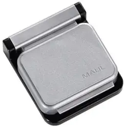 Planhalter-Magnetclip Maul 6240094 S, silber selbstklebend Schnapp-Automatik, Pack 10 Stk