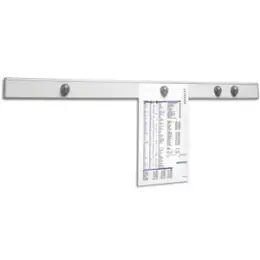 Planhalter-Wandschiene Maul 6250094 design MAULpro silber inkl 4 Kugelmagnete