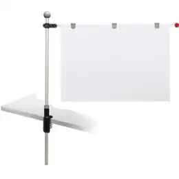 Planhalter-Tisch Maul 6255084 grau 1 Aluschwenkarm mit 3 Magnetclips