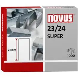 Heftklammern Novus 042-0644 23/24 Super verzinkt, Pack 1000 Stk
