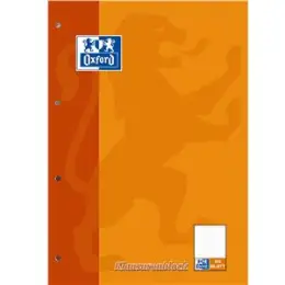 Klausurenblock Oxford 100061261 A4 liniert 50 Blatt 90g Klausur, Pack 5 Stk