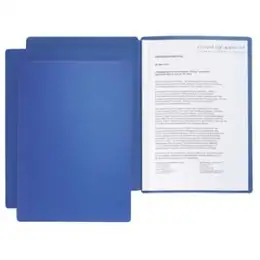 Präsentationsmappe Pagna 22008-02 Star blau 2-teilig, Pack 20 Stk