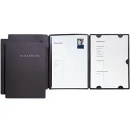 Bewerbungsmappen-Set Pagna 22016-04 Select schwarz Karton/Pappe, Pack 3 Stk