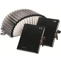 Vorordner Pagna 24311-04 1-31 schwarz 31 Fächer Kunststoff-Einband