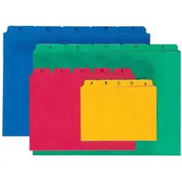 Leitregister Pagna 25251-03 A5-quer A-Z grün 25-teilig Pressspan