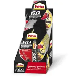 Universalkleber Pattex PUK6K 60SEK Extra stark, flexibel, repositonierbar, 20g