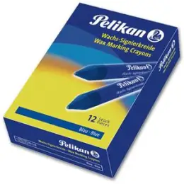 Wachssignierkreide Pelikan 701060 772/12 schwarz rund für glatte Untergründe, Pack 12 Stk