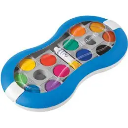 Deckfarbkasten Pelikan 724617 Space+ 735SP/12 blau inkl. 1 Tube Deckweiß