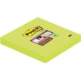 Haftnotiz Post-it 6546SA Super Sticky Notes 76x76mm lindgrün Block mit 90 Blatt
