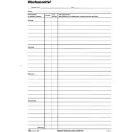Wochenlohnblock RNK 165 A4 100 Blatt