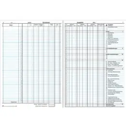 Hausbuch RNK 537 Reimers A4 für 1 Jahr bis 52 Mieter 1 Monat je Seite