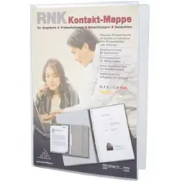 Kontaktmappe RNK 2961 31x22cm weiß 70g mit doppeltem Klarsichtdeckel, Pack 50 Stk
