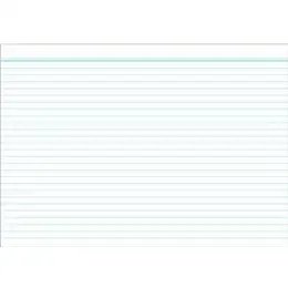 Karteikarten RNK 115060 A6 liniert weiß mit blaue Kopflinie, Pack 100 Stk