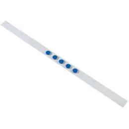 Magnet-Wandleiste Dahle 95365-20990 1000x50mm weiß mit 5 Magneten 32mm blau, Pack 5 Stk