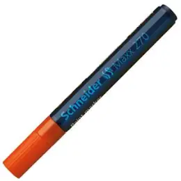 Lackmarker Schneider 127006 Maxx 270 1-3mm, Rundspitze, orange, Pack 10 Stk